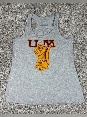 Sz Large Women’s Homefield Minnesota Golden Gophers Old Logo Tank Top Gray